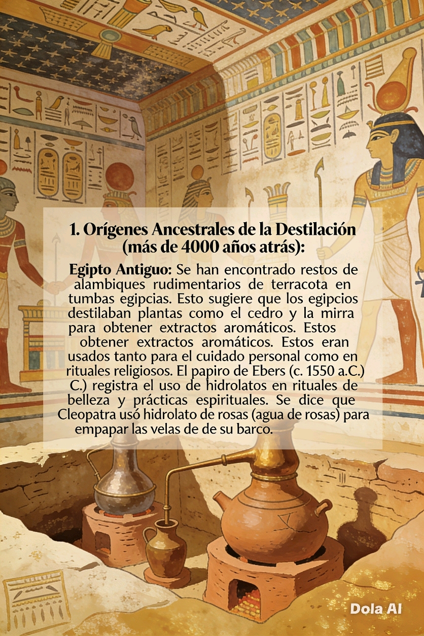 los hidrolatos no son productos nuevos, han acompañado al ser humano durante milenios